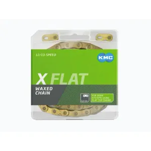 KMC X-flat Zlatý Waxed BOX řetěz obraz