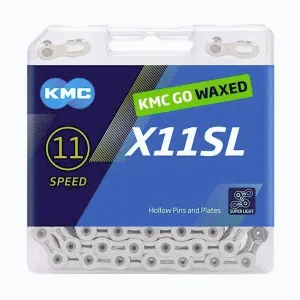 KMC X11 SL Stříbrný Waxed BOX řetěz obraz