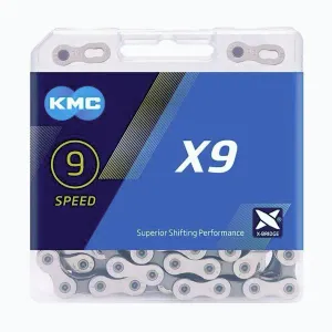 KMC X9 Stříbrno/šedý BOX 122ČL. řetěz obraz