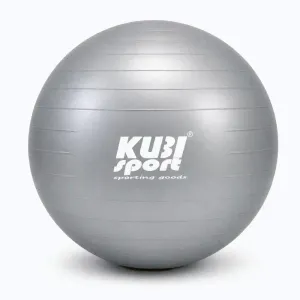 Kubisport Gymnastický míč 650 mm, nosnost 150 kg, stříbrný obraz
