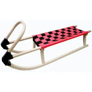Kubisport Sáně 110cm dřevěné - červené obraz