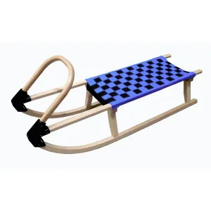 Kubisport Sáně 110cm dřevěné modré obraz