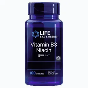 Life Extension Vitamin B3 Niacin 100 kapslí obraz