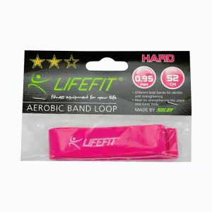 Lifefit Posilovací guma KRUH HARD, sv. fialová obraz