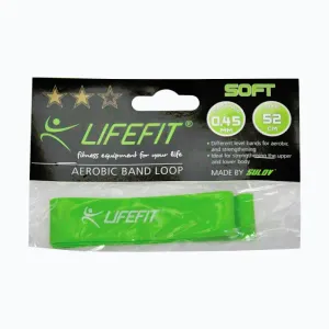 Lifefit Posilovací guma Kruh Soft sv. zelená obraz