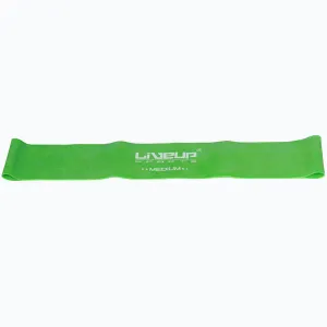 LiveUp Aerobic guma posilovací guma 50 x 5 cm zelená - M obraz