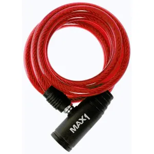 Max1 zámek spirála 1200x8 mm červený obraz