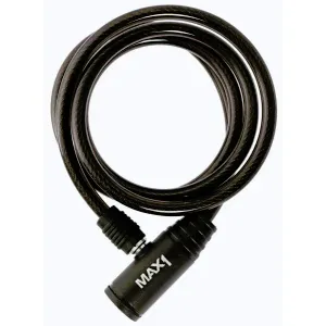 Max1 zámek spirála 1500x8 mm černý obraz