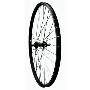 Max1 zapletené kolo 26" V-brake zadní, ložiska, závit, černé/stříbrné obraz