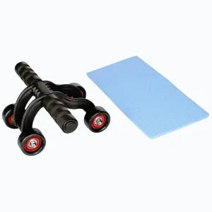 Merco AB Roller 4W posilovací kolečko - černá obraz