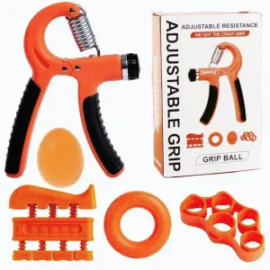Merco Grip 5 sada na posilování rukou oranžová - 1 sada obraz