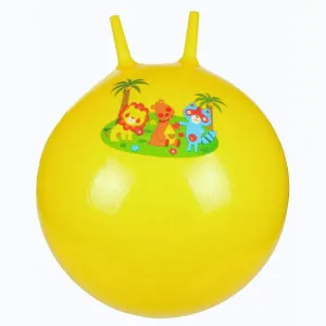 Merco Hom Jump skákací gymnastický míč žlutá - 65 cm obraz