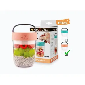 Mixit 2go mini - svačinový box lososový 400ml obraz