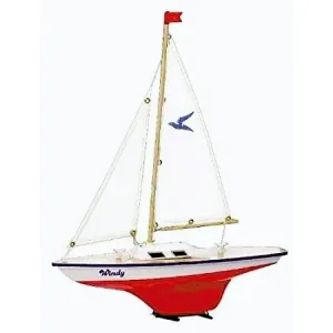 Model plachetnice pro děti WINDY 35 x 42 cm (dřevo) obraz