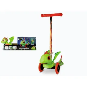 Mondo Koloběžka 25588 DRAGON 3D SCOOTER - zelená obraz
