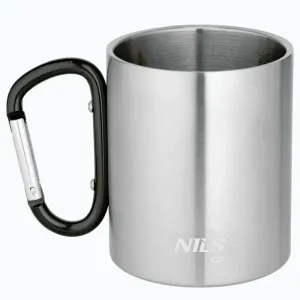 Nils Kempingový hrnek Camp NC17110 s karabinou 300ml černý obraz