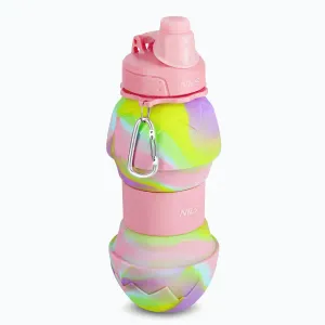 Nils Skládací silikonová láhev Camp NC4102 700ml růžová obraz