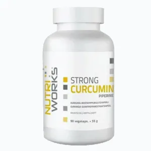 NutriWorks Strong Curcumin Piperine 90 kapslí obraz