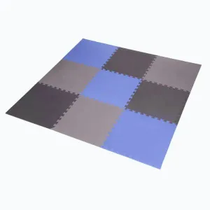 ONE FITNESS Ochranná puzzle podložka MP10 modro-šedá obraz