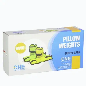 ONE FITNESS Zátěže na zápěstí a kotníky WW01 2 x 0, 7 kg žluté obraz
