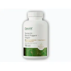 Ostrovit Turmeric + Black peper + Ginger 90 tablet kurkuma, černý pepř, zázvor obraz
