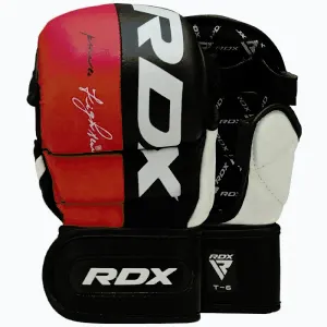 RDX Sparring rukavice T6 REX MMA červené, L - L obraz
