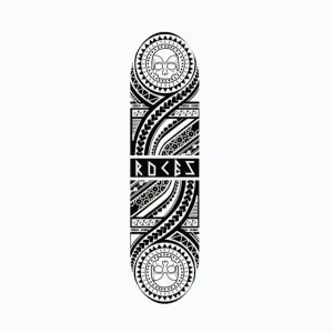 Roces Skateboard Tribal Black Concave obraz