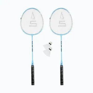 RULYT Badmintonový set Sulov 2x raketa 2x míček vak - světle modrý obraz