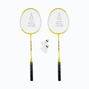 RULYT Badmintonový set Sulov 2x raketa 2x míček vak - žlutý obraz