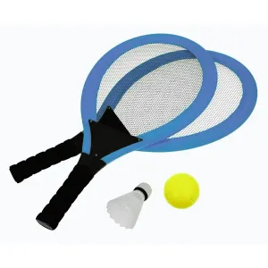 Rulyt Set na plážové hry tenis/badminton 2xraketa soft miček badm. Košík modrá obraz