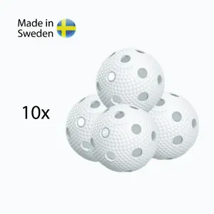 Salming Aero Ball 10-pack, white obraz