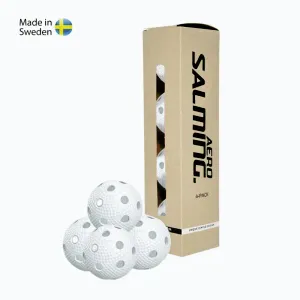 Salming Aero Ball White 4-pack obraz