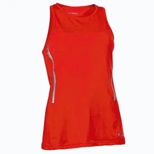 Salming Laser Tank Women Poppy Red Melange - L obraz