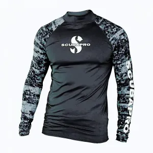 Scubapro Pánské lycrové triko RASHGUARD GRAPHITE UPF50, dlouhý rukáv - 2XL obraz