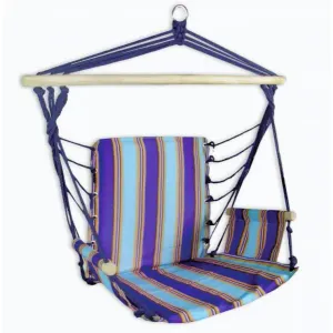 Sedco Houpací křeslo Bavlna RELAX 103x56 cm - Modrá obraz