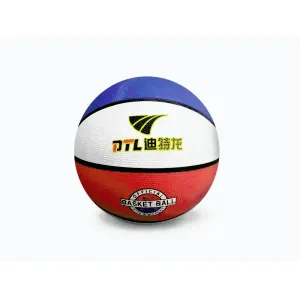 Sedco Míč basket RUBBER - 5 - bílá/modrá obraz