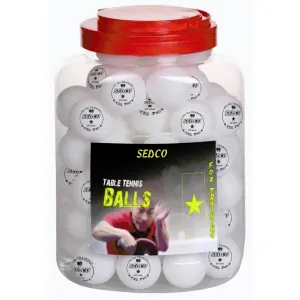 Sedco Míčky na stolní tenis for TRAINING 1* CELL FREE 60ks - dóza - bílé - bílá obraz