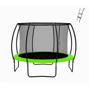 Sedco Trampolína SUPER B - 366 cm + ochranná síť + žebřík - zelená obraz
