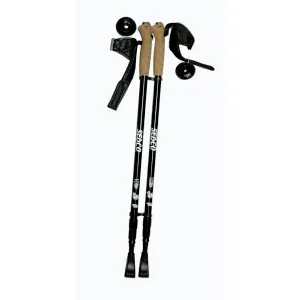 Sedco Trekové hole NORDIC WALKING ALU7075 černé vel. 65-140 cm - černá obraz