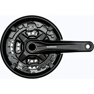 Shimano kliky FC-MT210-L, 175mm 40-30-22 zubů, černé, s krytem, 9 speed, v krabičce obraz
