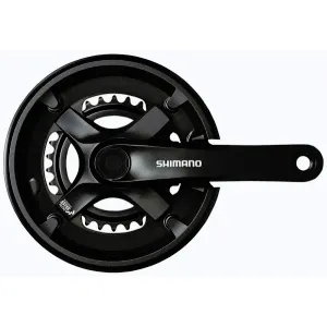 Shimano kliky Tourney FC-TX501-L 175mm 46x30 zubů, černé s krytem obraz