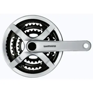 Shimano kliky Tourney FC-TY501-S 175mm 42-34-24 zubů, stříbrné s krytem, v krabičce obraz