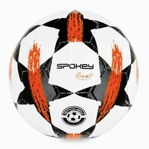 Spokey GOAL Fotbalový míč , bílo-oranžový obraz