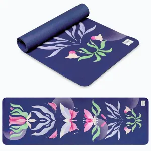 Spokey THE BLOOM MAT Semišová jóga podložka, 183 x 61 x 0, 4 cm obraz
