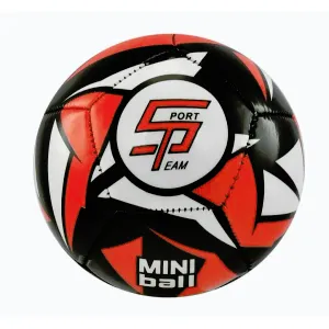 SPORTTEAM Fotbalový míč miniball S2 černo-červený obraz