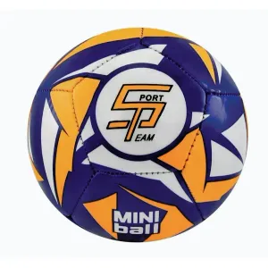 SPORTTEAM Fotbalový míč miniball S2 modro-neon.oranžový obraz
