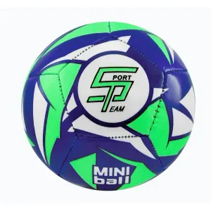SPORTTEAM Fotbalový míč miniball S2 modro-neon.zelený obraz