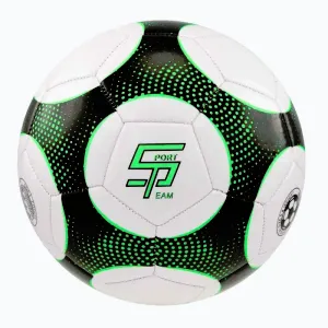 SPORTTEAM Fotbalový míč S2 vel.5 černo-zelený obraz