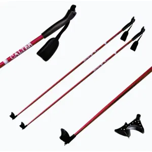 Sulov CALTER X-SNOW červené běžecké hole rukojeť PVC POUZE 125cm (VÝPRODEJ) obraz