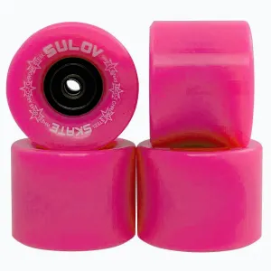 Sulov Kolečka Penny board Neon Pink 60 x 45mm 85a sada 4ks s ložisky obraz
